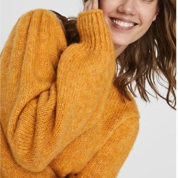 New Vero Moda Diana High Neck Super Soft Pink Sweater - Picture 4 of 13